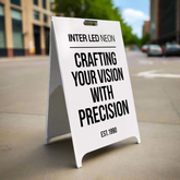 The Holloway' - A Board Sign with Magnetic Letters